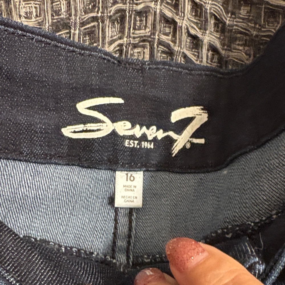 Seven7 Indigo Denim Jeans skinny tummyless